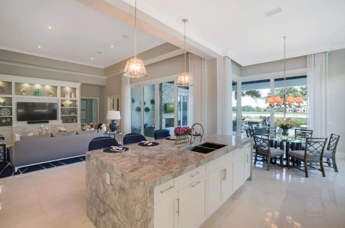 Kitchen and dining interior at Old Palm